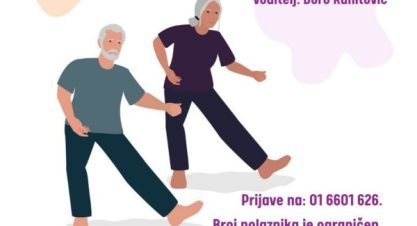 Radionica za osobe treće životne dobi Tai Chi Radionica za osobe treće životne dobi Tai Chi